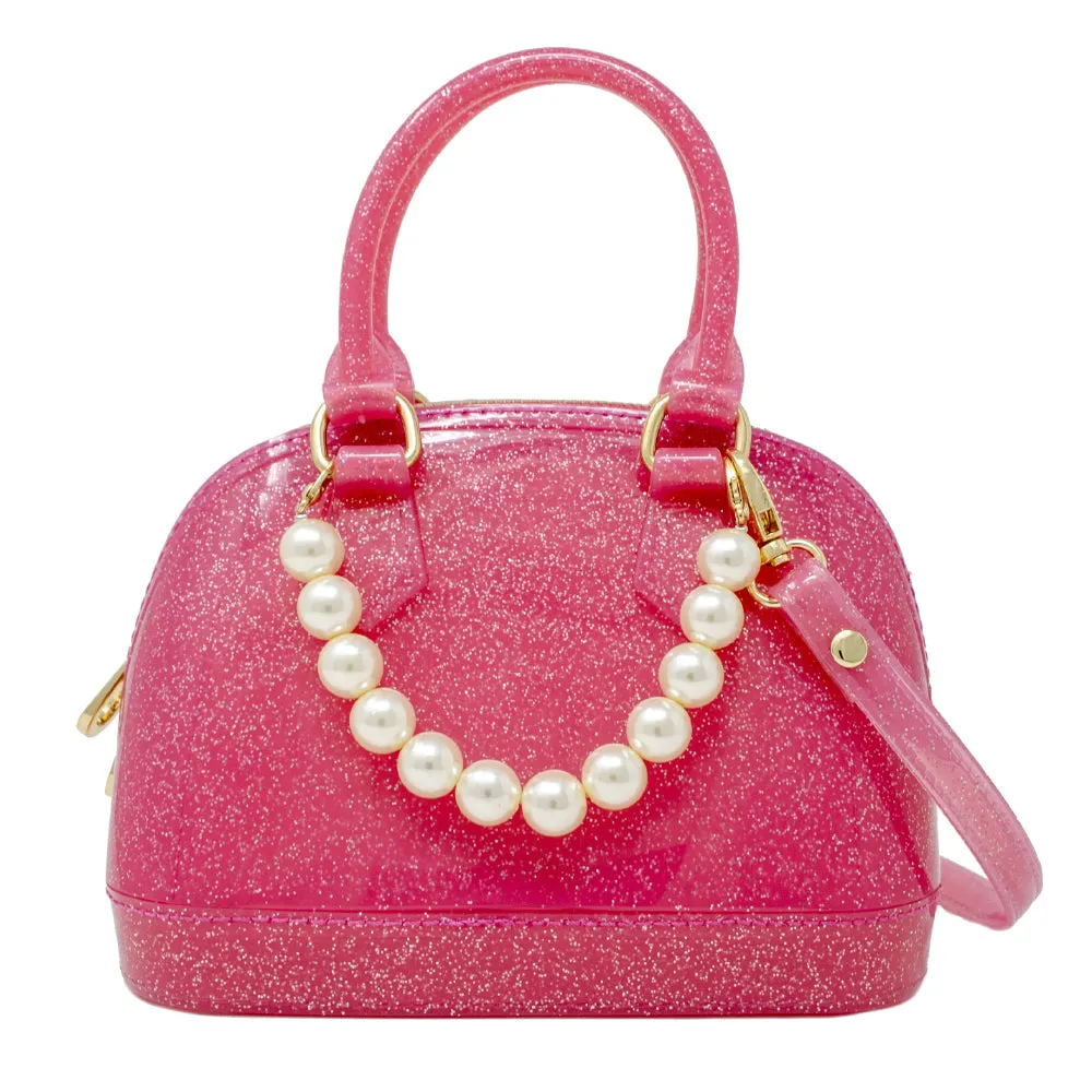 Glitter Jelly Bowling Crossbody Bag - Zomi Gems