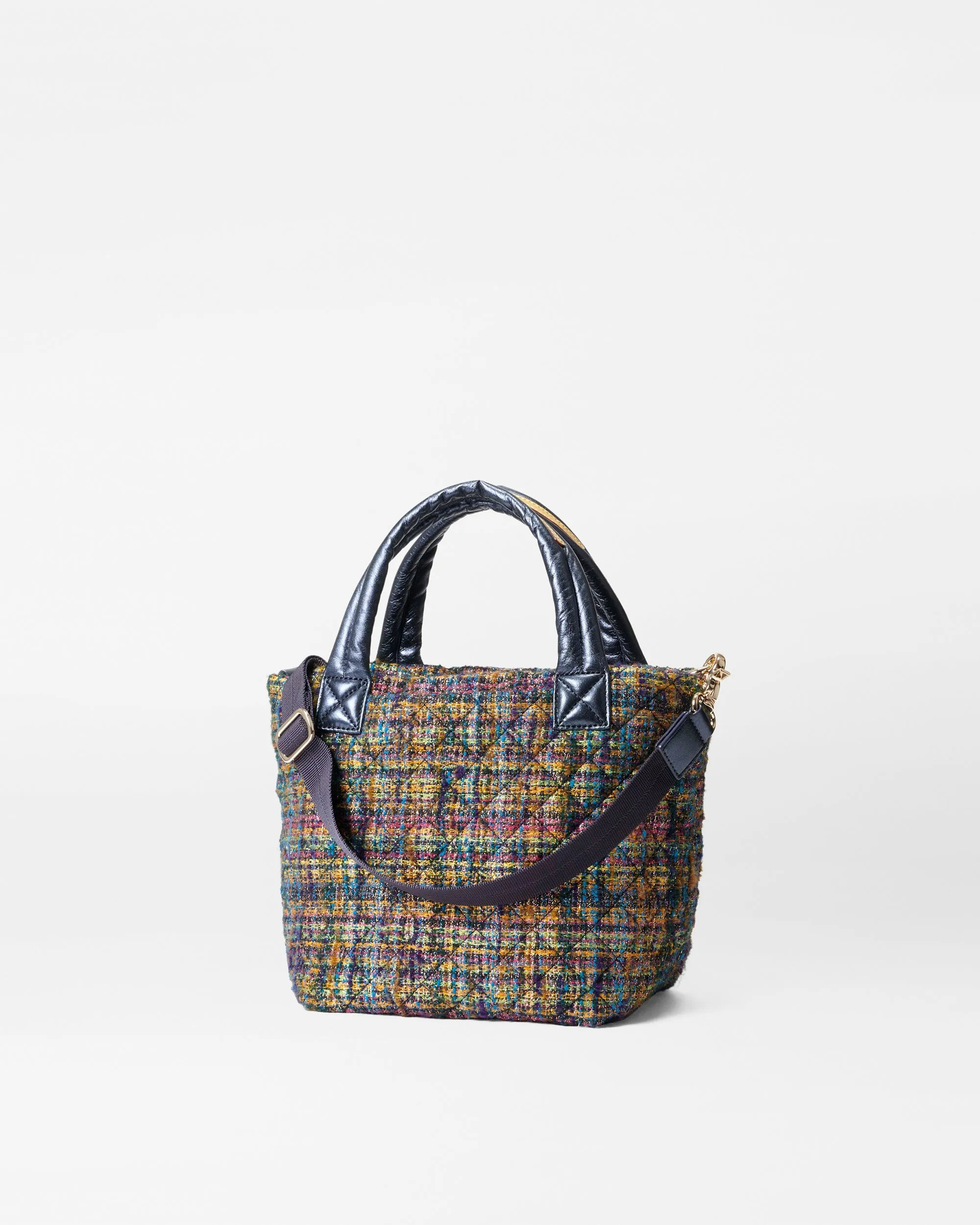 Gold Multi Tweed Mini Metro Tote Deluxe