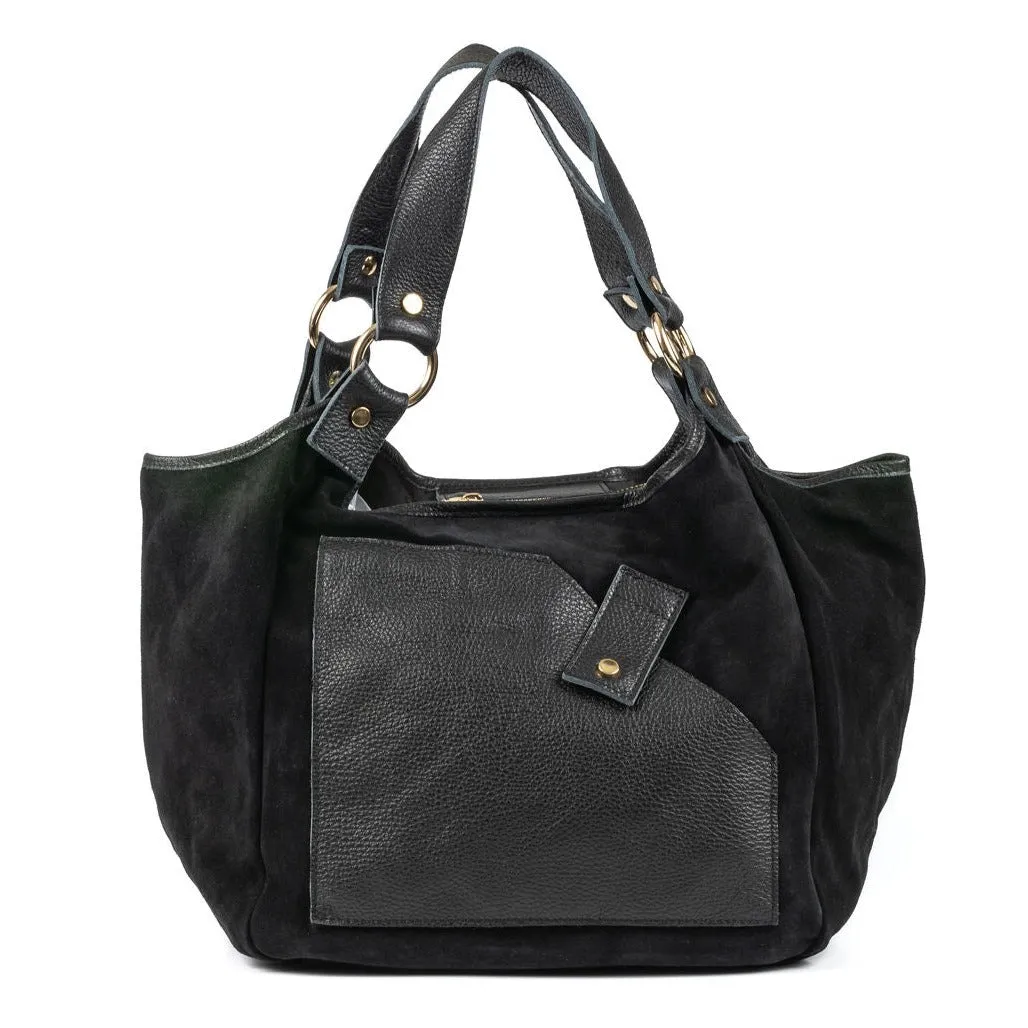IL GIGLIO Leather/Suede Slouch Bag (4 Colours)