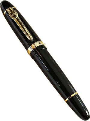 JH159 Rollerball and Ballpoint Pens (Black Gold Clip)