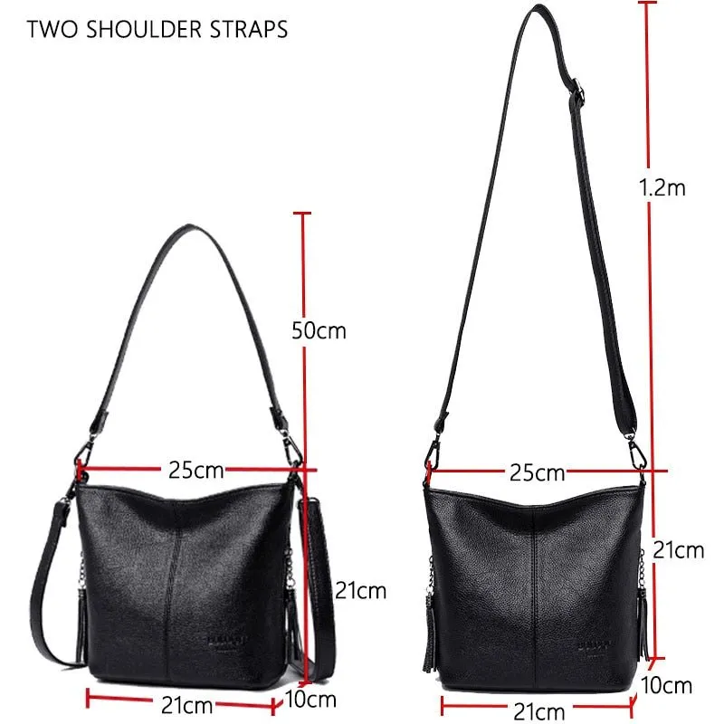 LANYIBAIGE Luxury Soft Faux Leather Crossbody Handbag Shoulder Bag