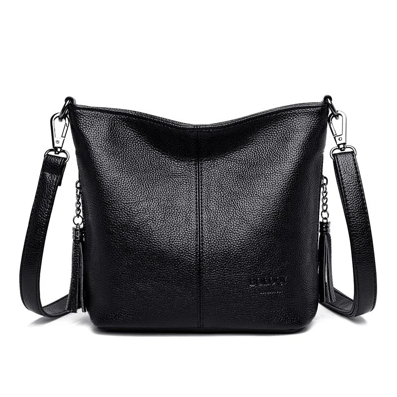 LANYIBAIGE Luxury Soft Faux Leather Crossbody Handbag Shoulder Bag
