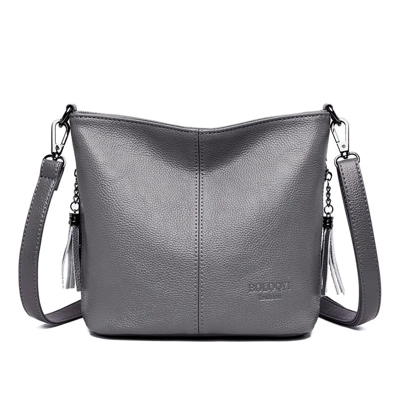 LANYIBAIGE Luxury Soft Faux Leather Crossbody Handbag Shoulder Bag