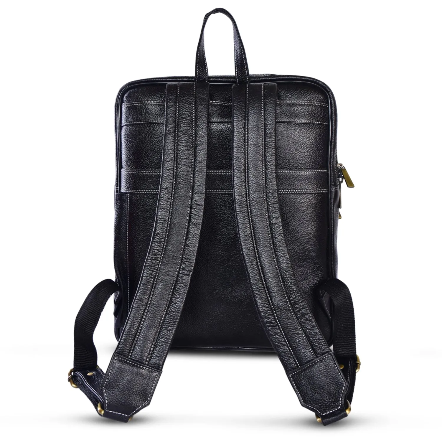LEATHER BACKPACK 36828 (Black)