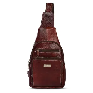 LEATHER BACKPACK 998906 (BROWN)