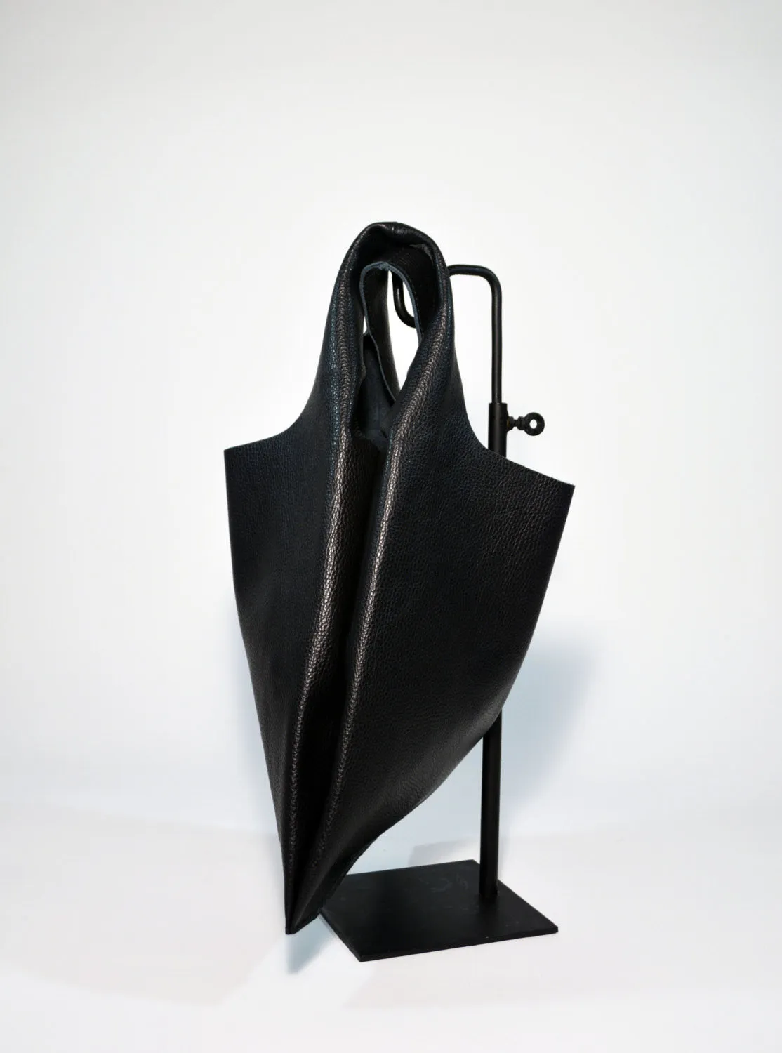 Leather Handbag-Black