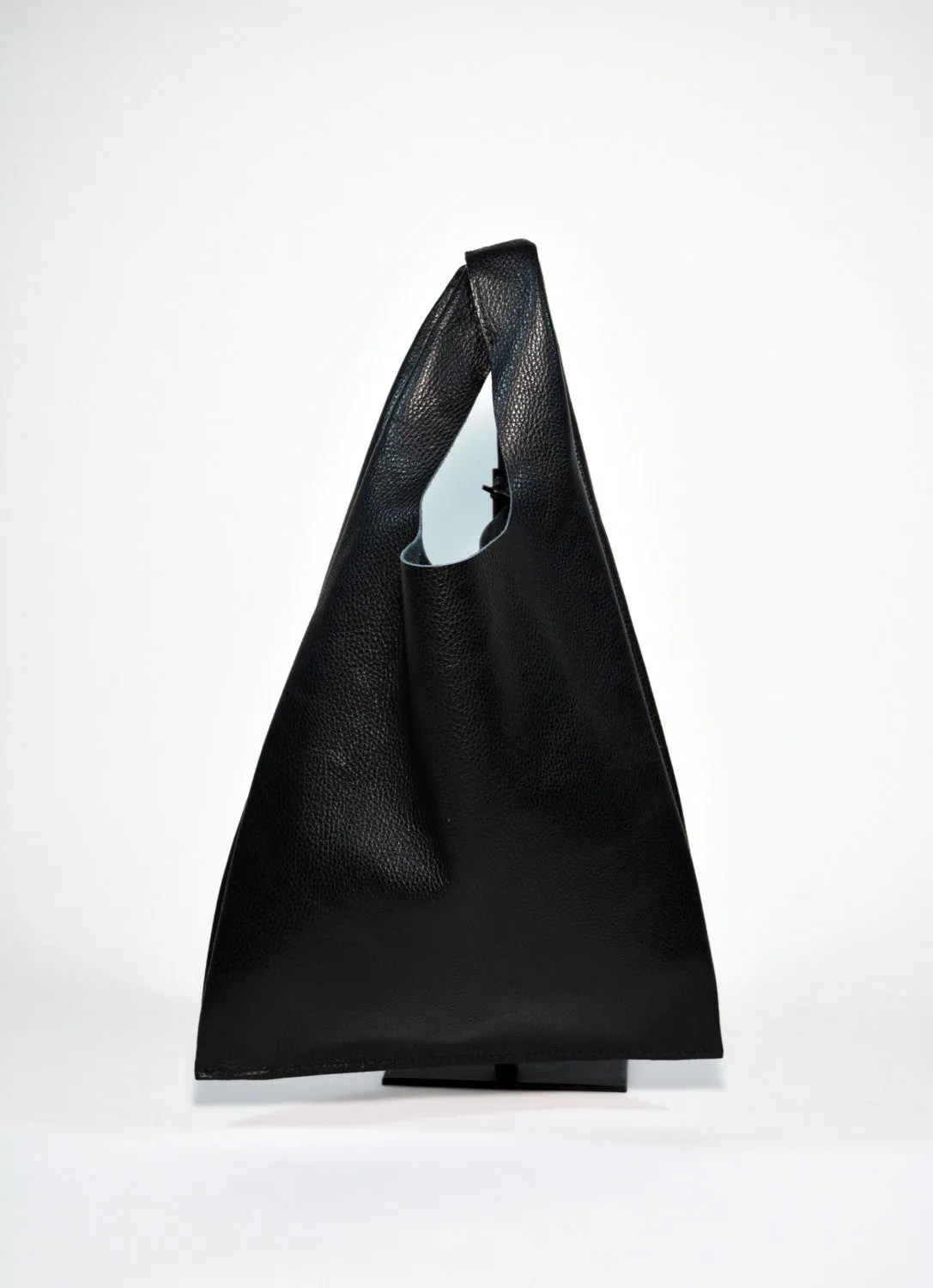 Leather Handbag-Black