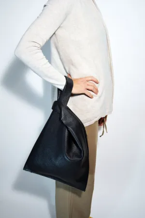 Leather Handbag-Black