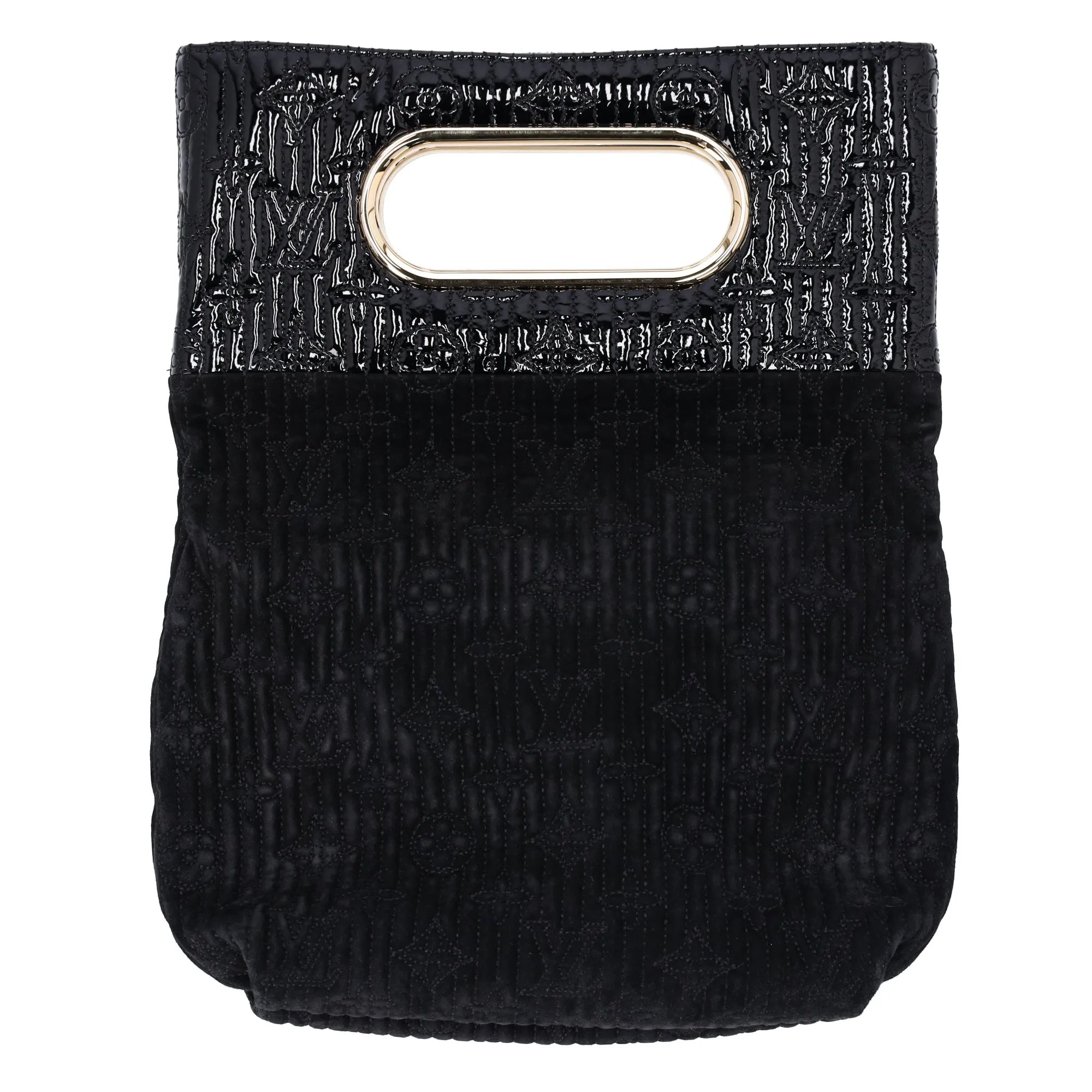 Louis Vuitton Afterdark Monogram Motard Handbag Clutch M95742 Noir Suede