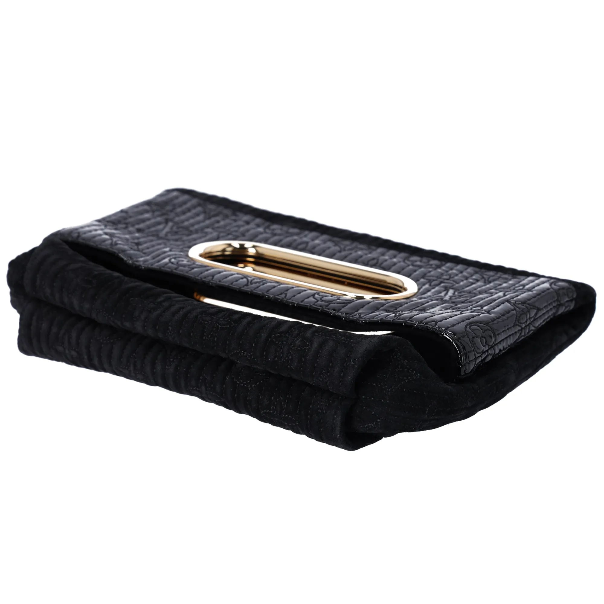 Louis Vuitton Afterdark Monogram Motard Handbag Clutch M95742 Noir Suede
