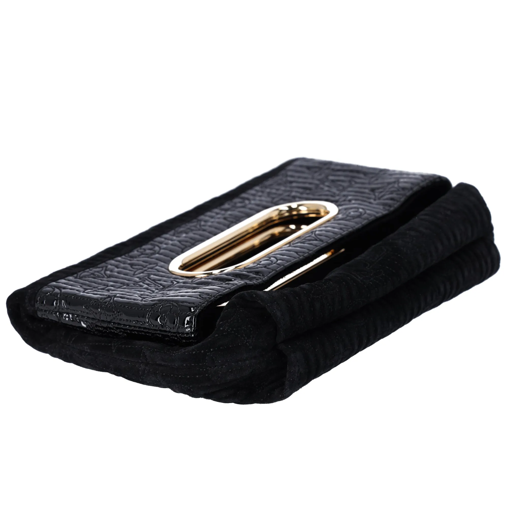 Louis Vuitton Afterdark Monogram Motard Handbag Clutch M95742 Noir Suede