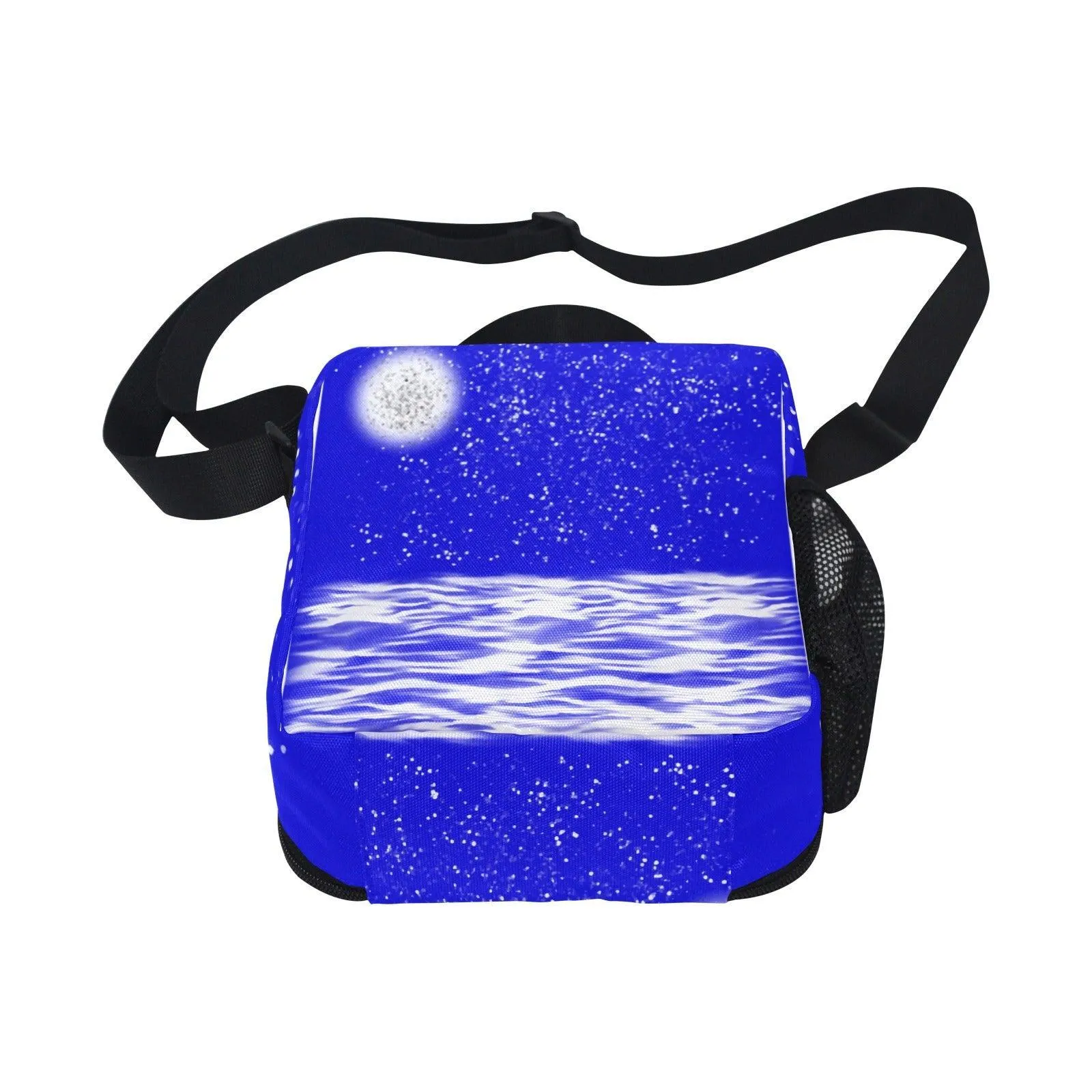 Miniaday Designs Kids Lunar Crossbody Insulated Lunch Bag  Unisex Blue by Ryan