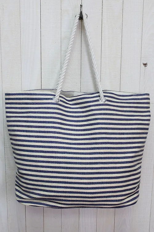 Nautical Stripe Beach Bag