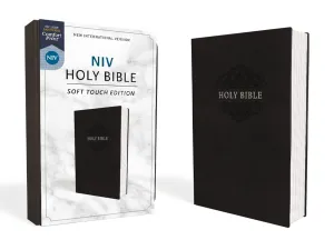 NIV, Holy Bible, Soft Touch Edition, Leathersoft, Black, Comfort Print Imitation Leather  August 21, 2018