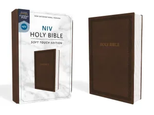NIV, Holy Bible, Soft Touch Edition, Leathersoft, Brown, Comfort Print Imitation Leather  August 21, 2018