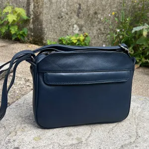 Our No.1 Bestselling Classic Navy 'Rose' Leather Handbag