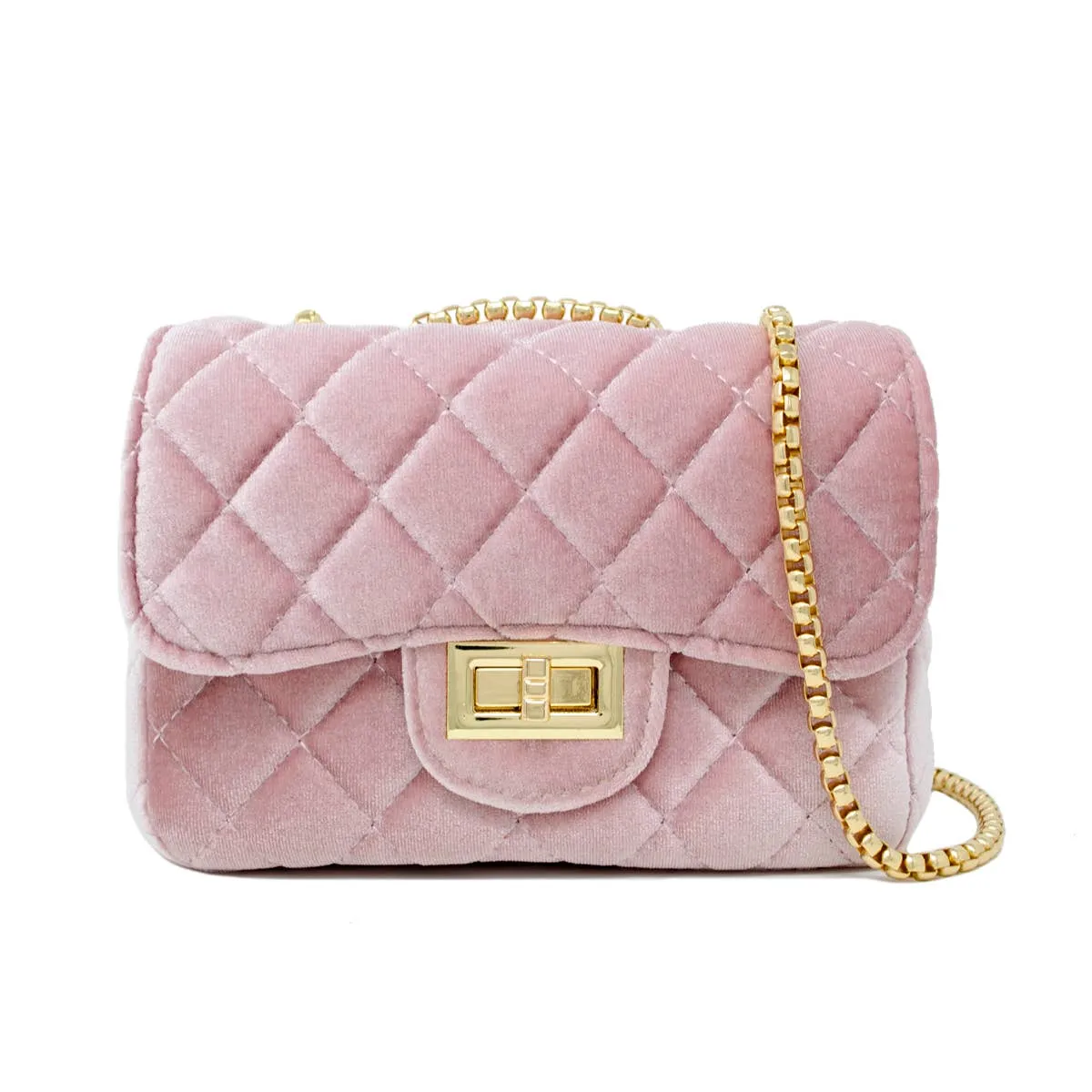 Pink Classic Suede Handbag