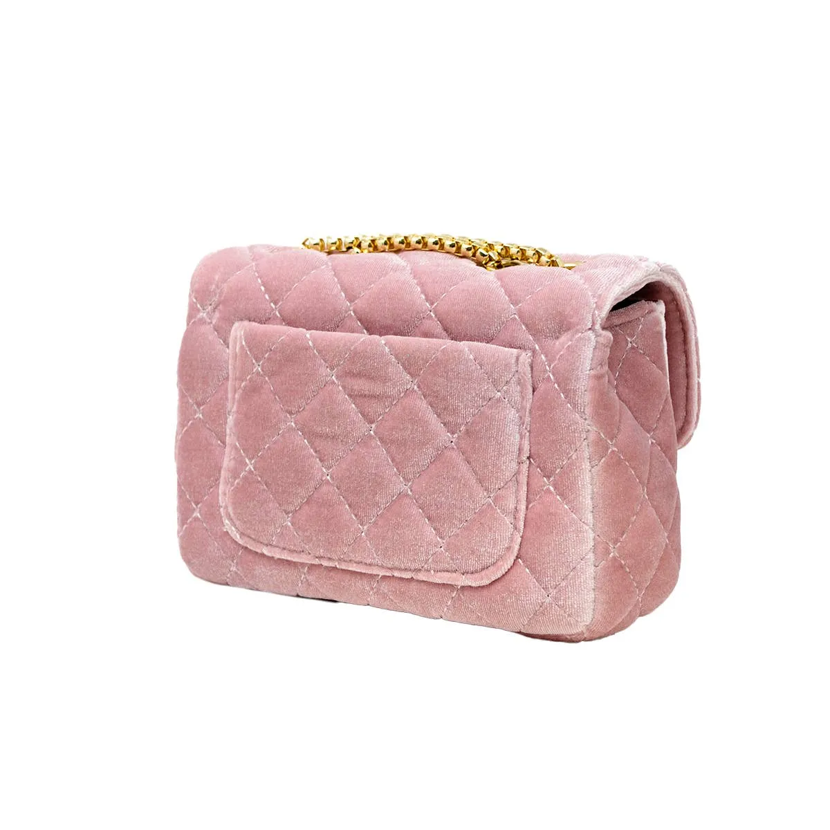 Pink Classic Suede Handbag