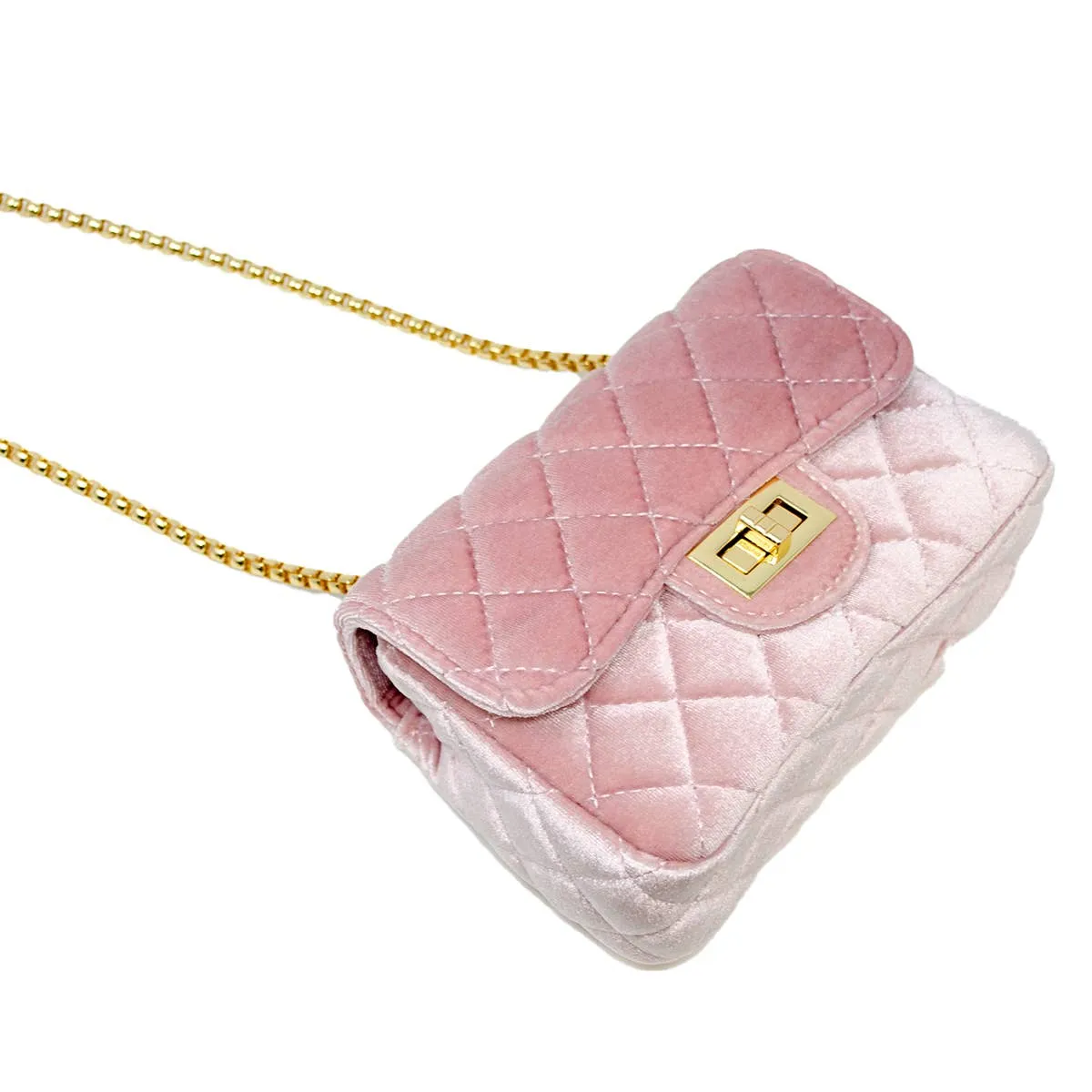 Pink Classic Suede Handbag