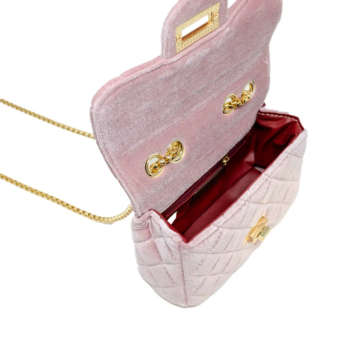 Pink Classic Suede Handbag
