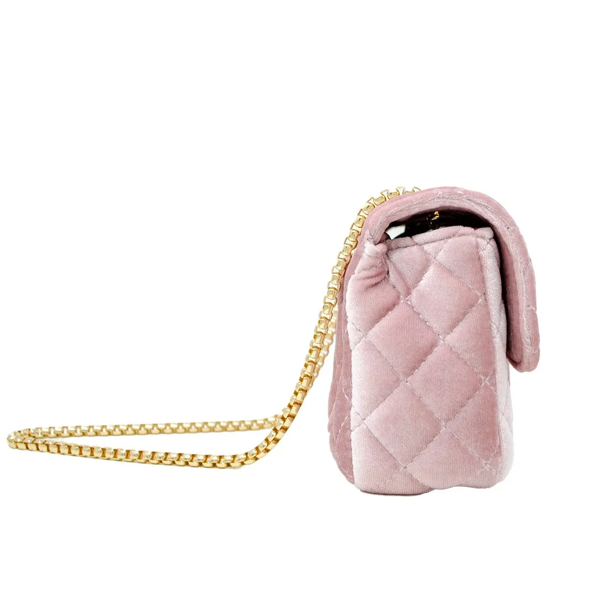 Pink Classic Suede Handbag