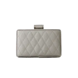 Quilted Patent Saffiano Clutch