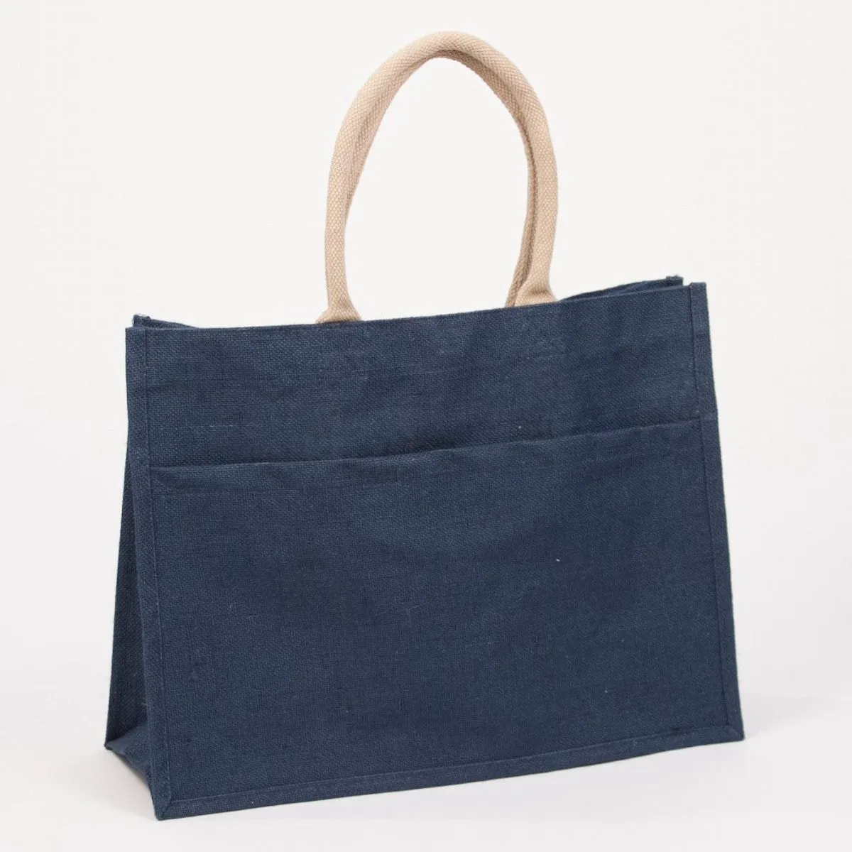 Red Jute Pocket Tote