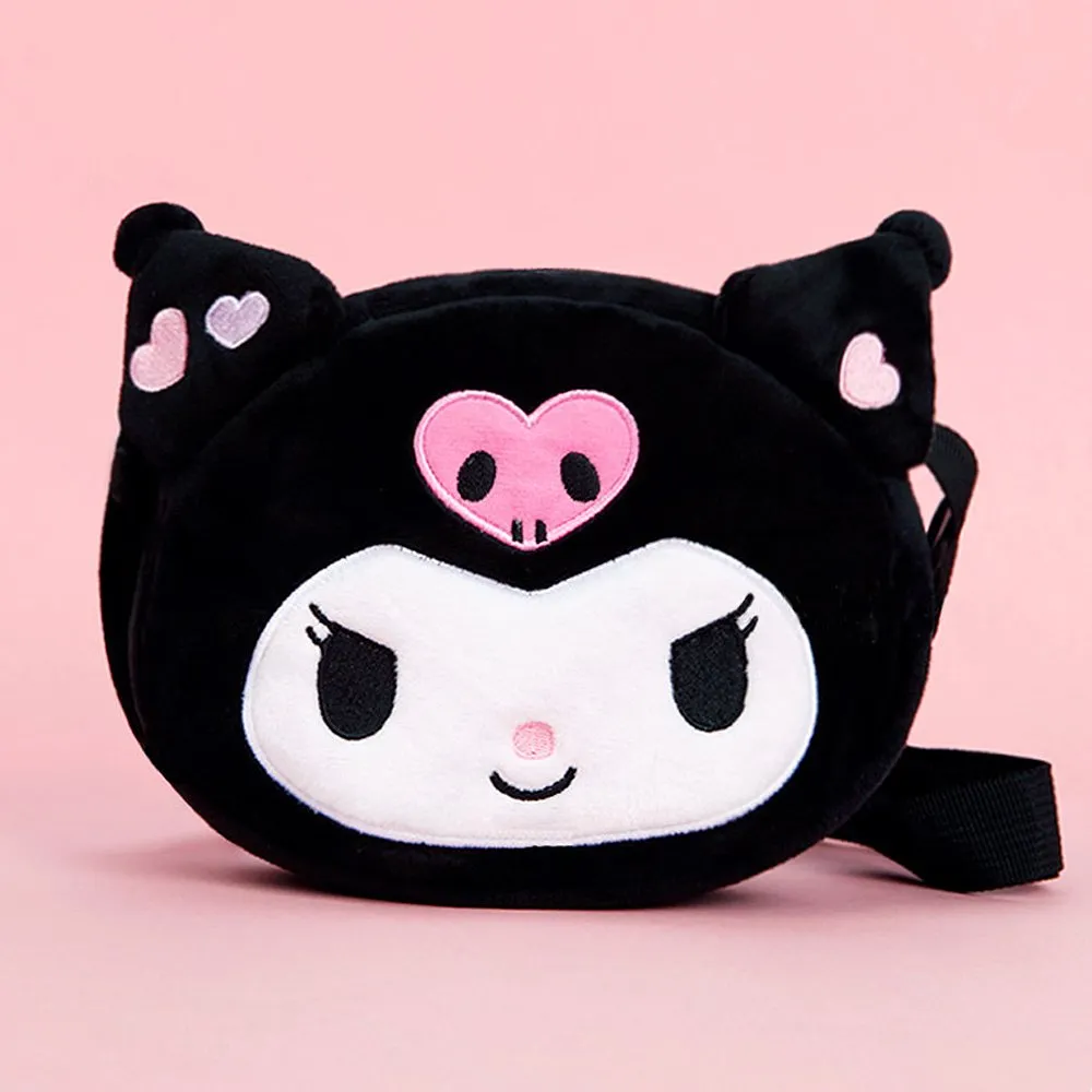 Sanrio Character Cutie Face Plush Crossbody Bag