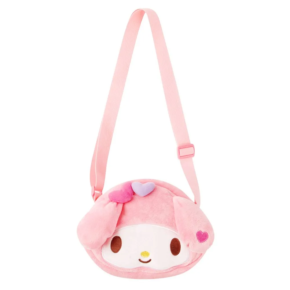 Sanrio Character Cutie Face Plush Crossbody Bag