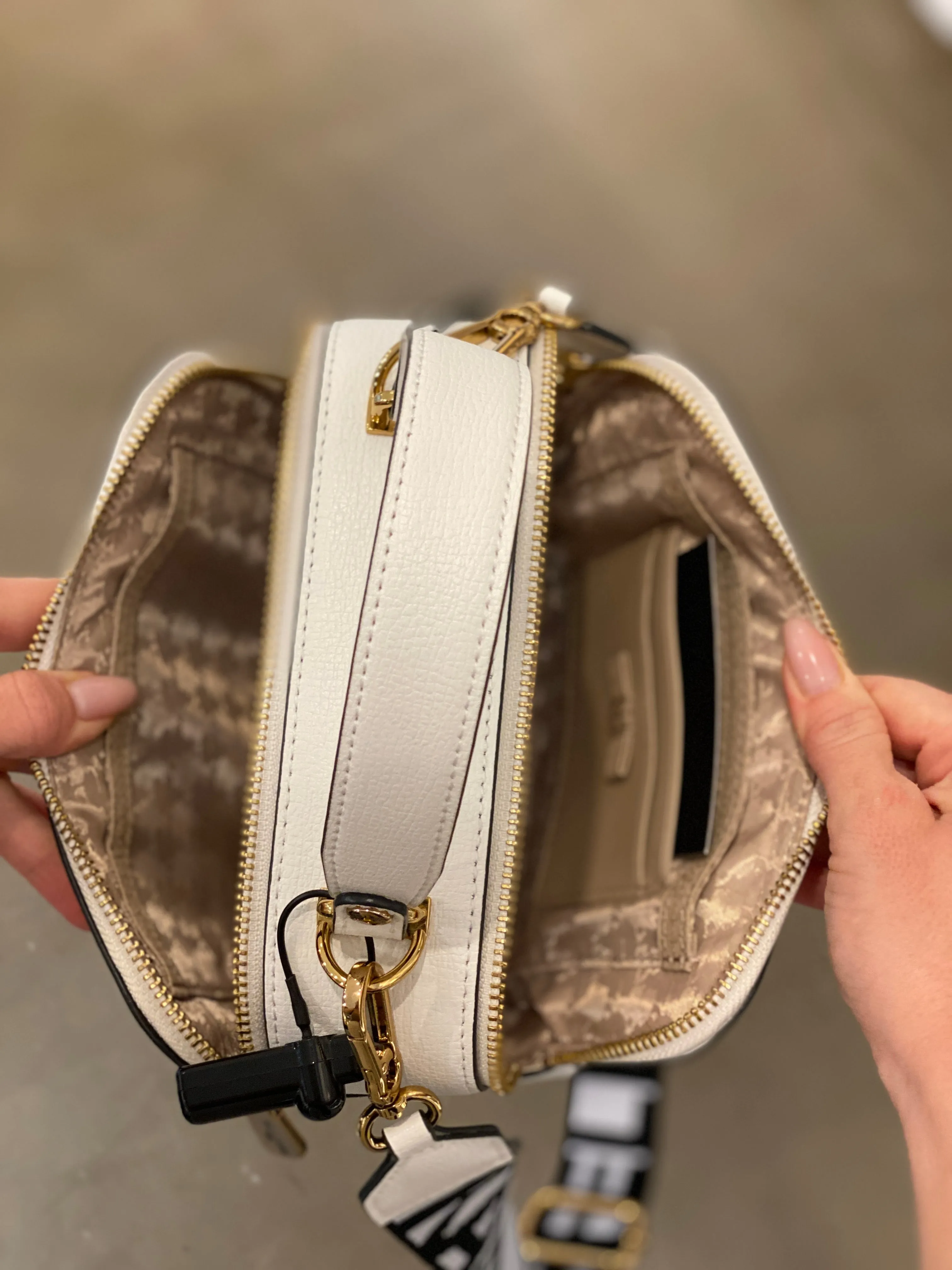 Simone Camera Crossbody - Multi/White