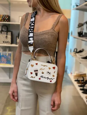 Simone Camera Crossbody - Multi/White