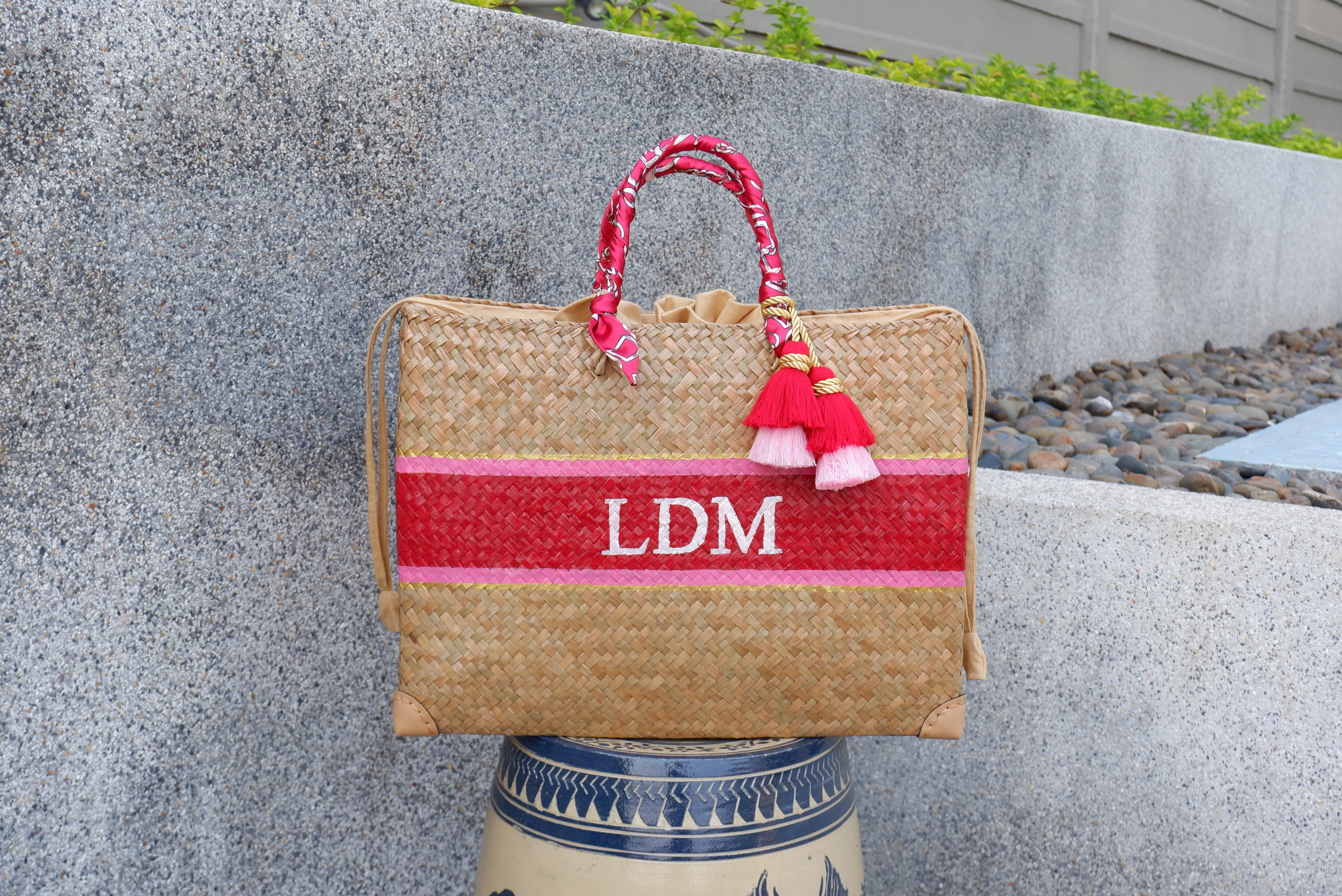 Straw Bag Monogram, Personalized gifts, Bridesmaid proposal