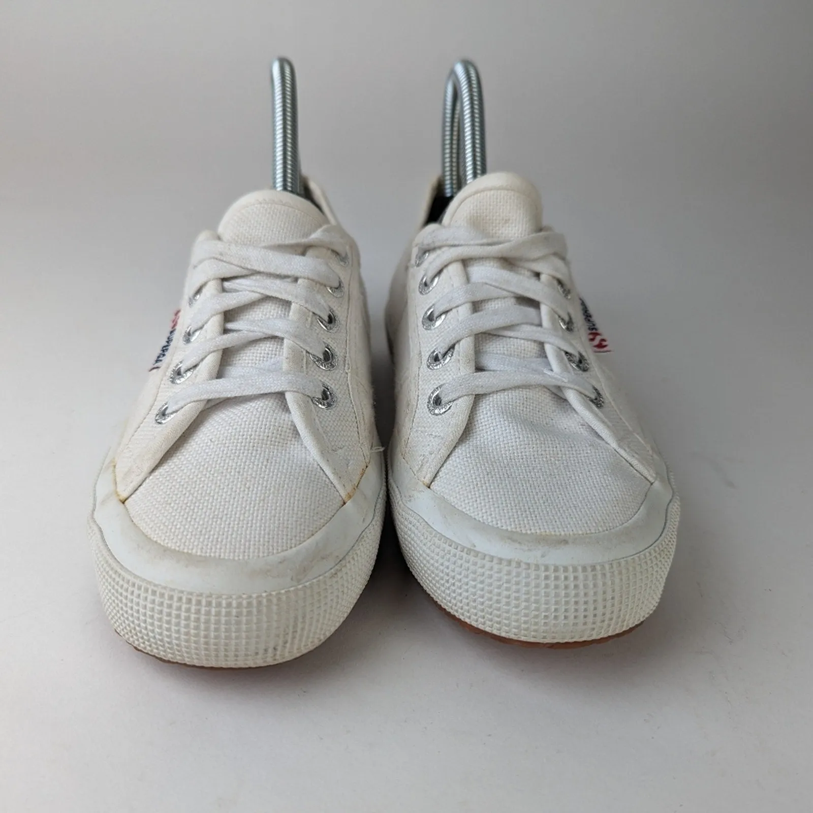 Superga Classic White Lace Up - 6