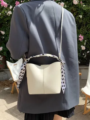 Twilly Scarf Decor Bucket Bag