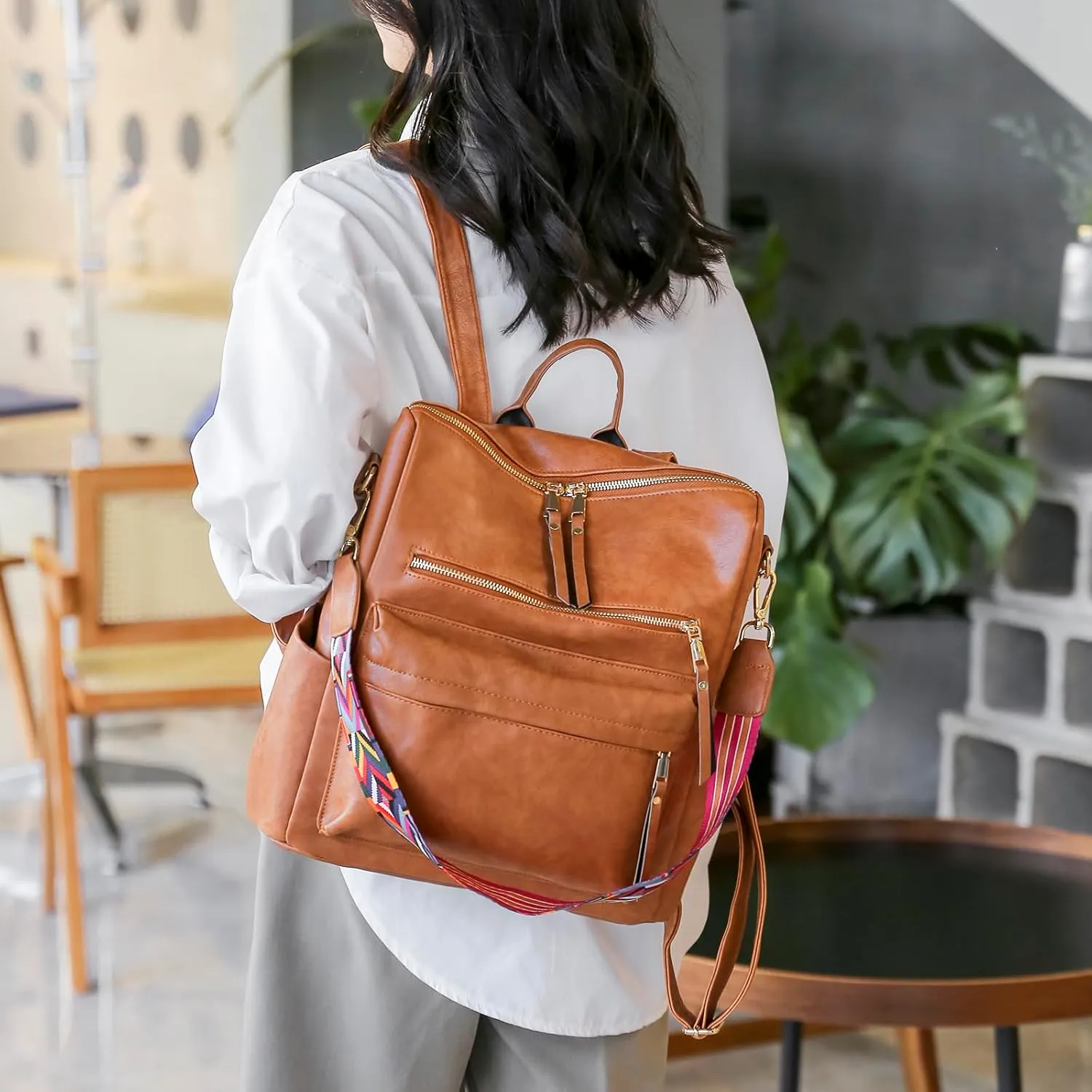 Women's Fashion Backpack Purse for Women Leather Multipurpose Design Ladies Shoulder Bag Travel bag Satchel Handbags